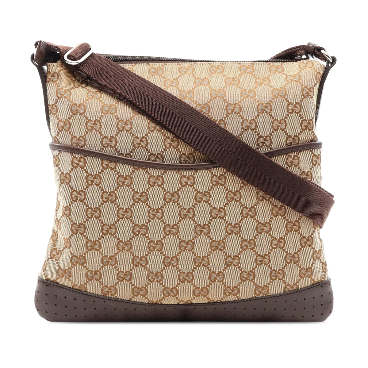 Gucci GG Canvas Crossbody — Beige