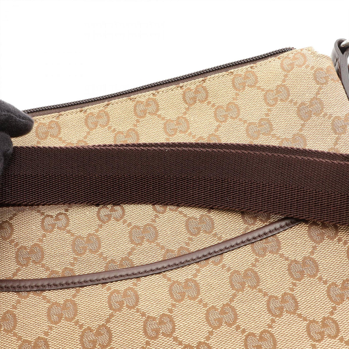 Gucci GG Canvas Crossbody — Beige