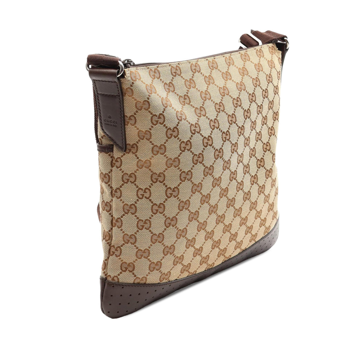 Gucci GG Canvas Crossbody — Beige