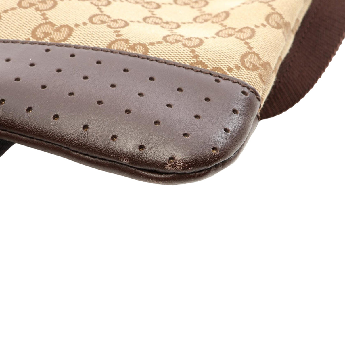 Gucci GG Canvas Crossbody — Beige