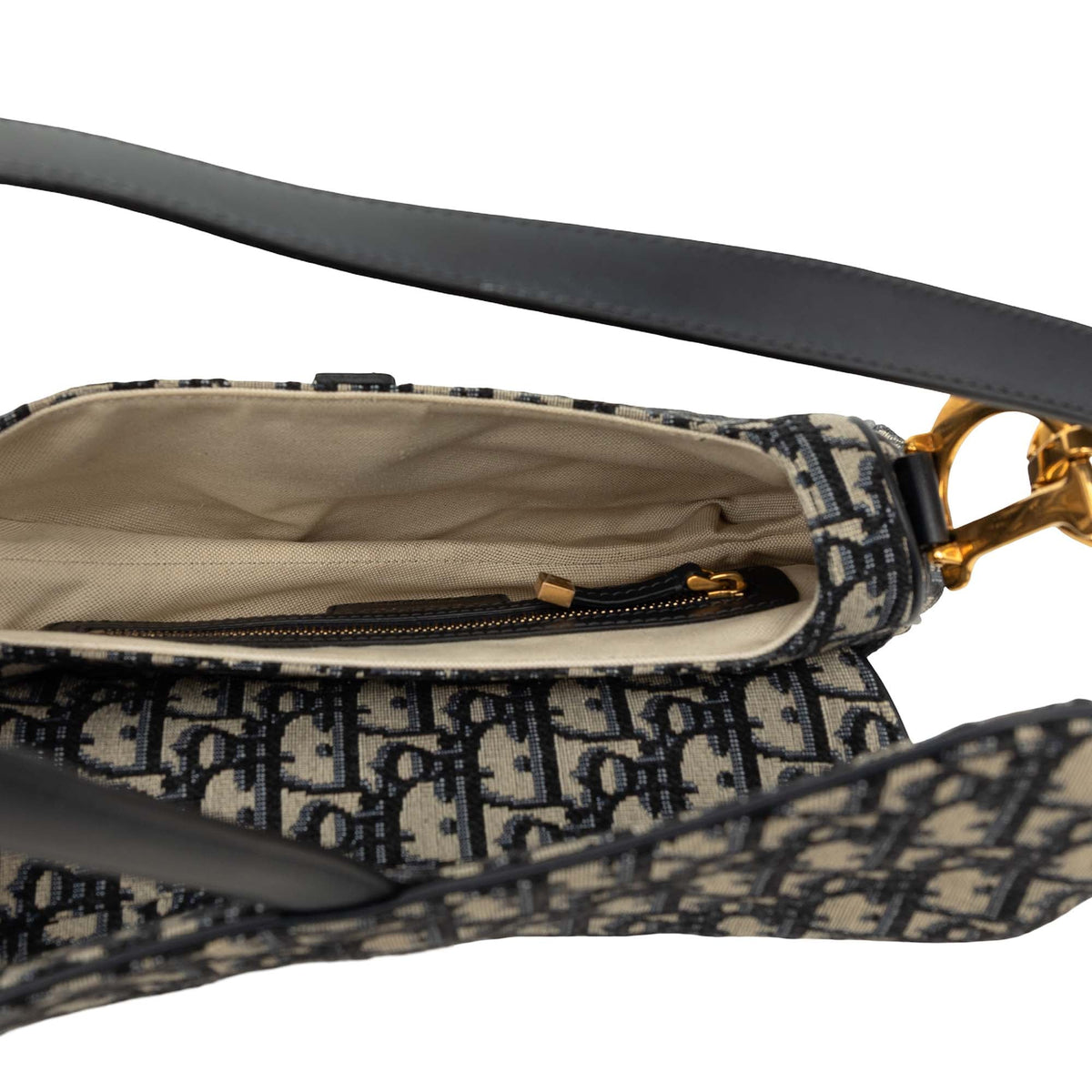 Dior Oblique Canvas Saddle Bag