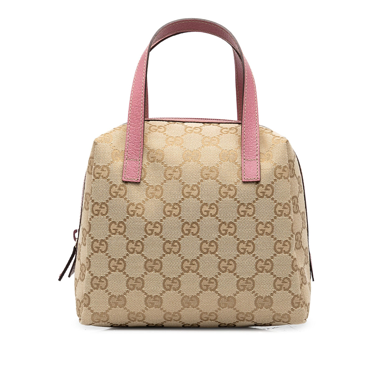 Gucci Mini GG Canvas Balthus Tofu Bag — Beige