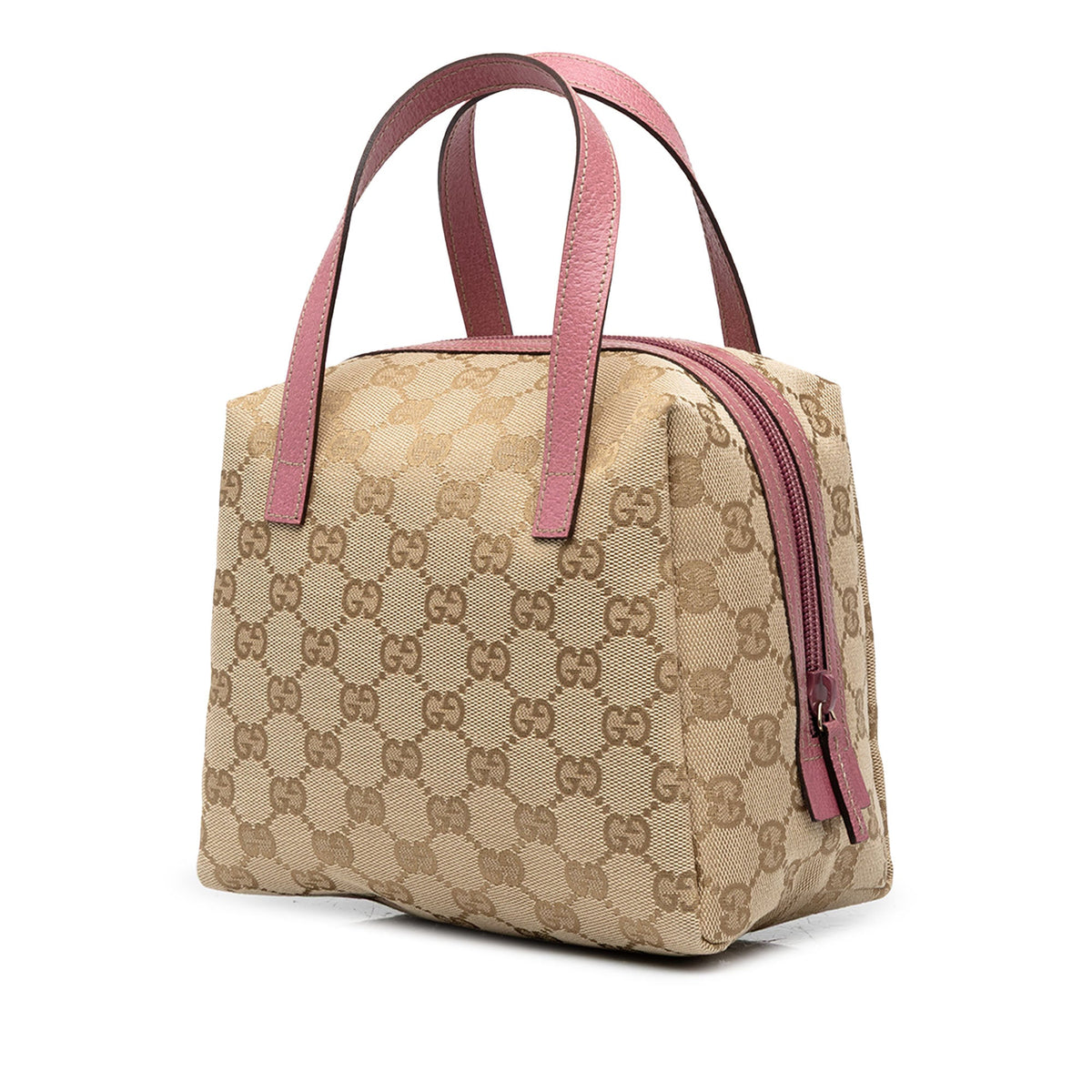 Gucci Mini GG Canvas Balthus Tofu Bag — Beige