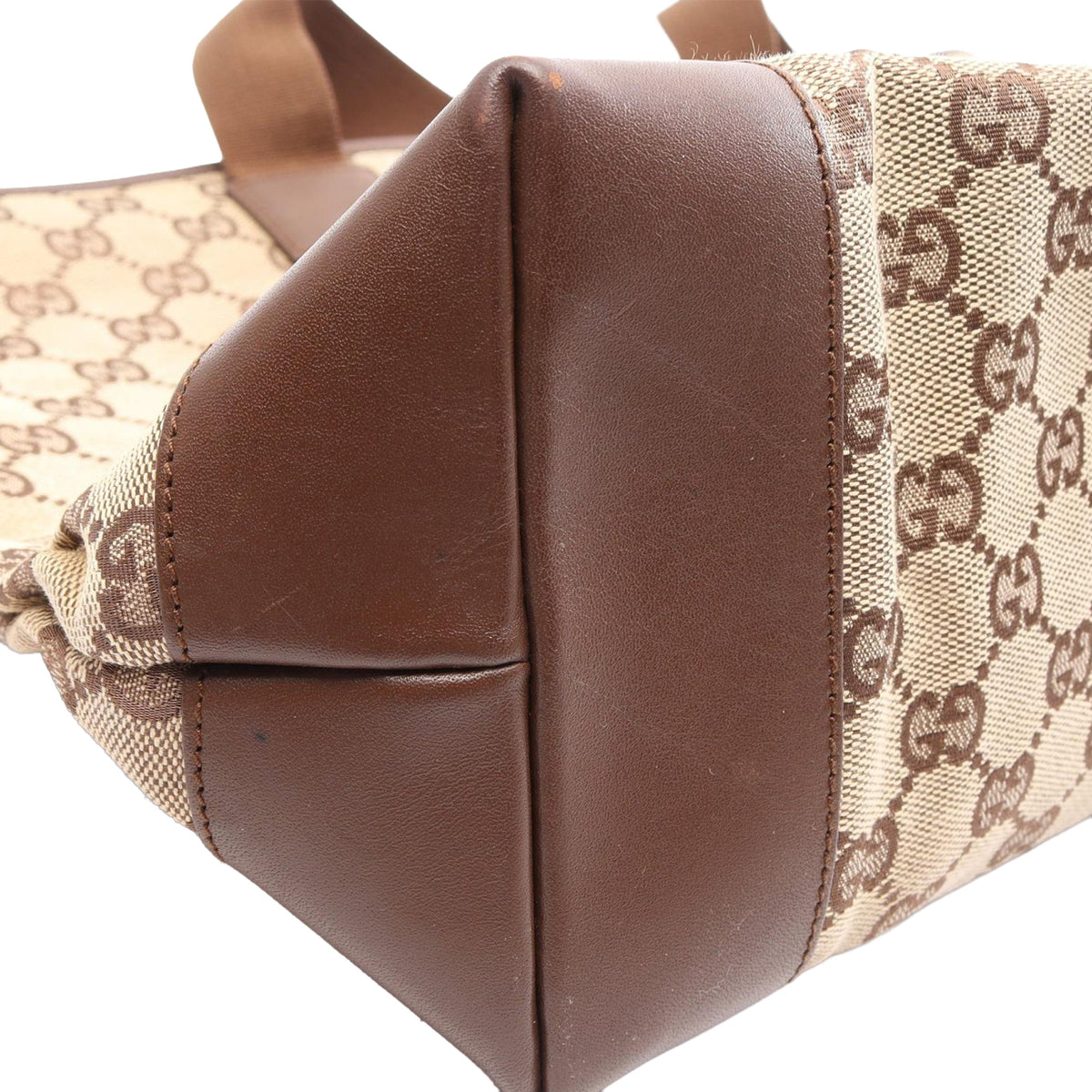 Gucci GG Canvas Front Pocket Tote — Beige