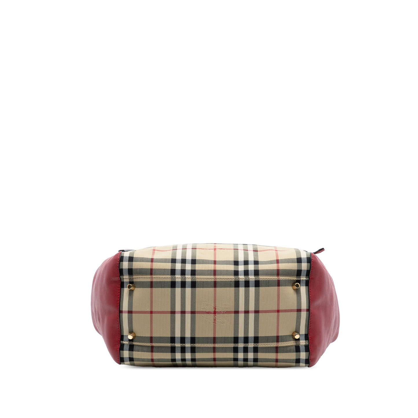 Burberry Small Haymarket Check Canvas and Leather Canterbury Tote