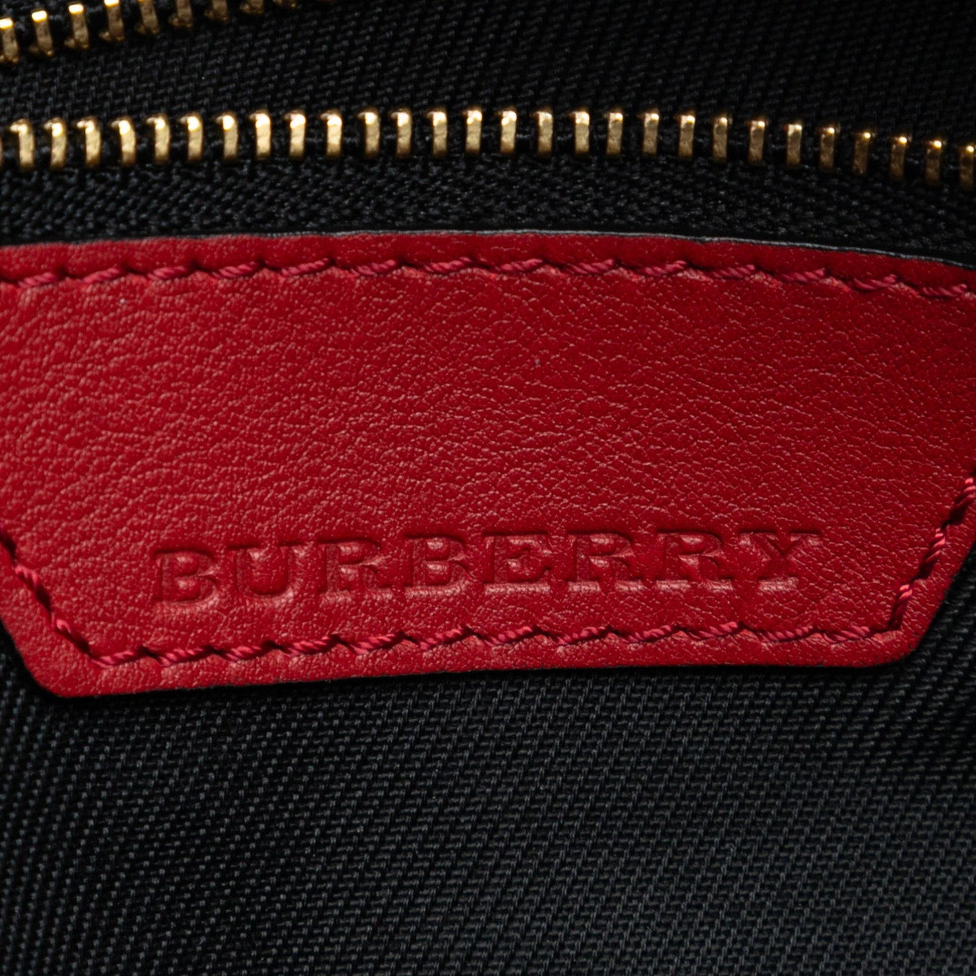 Burberry Small Haymarket Check Canvas and Leather Canterbury Tote