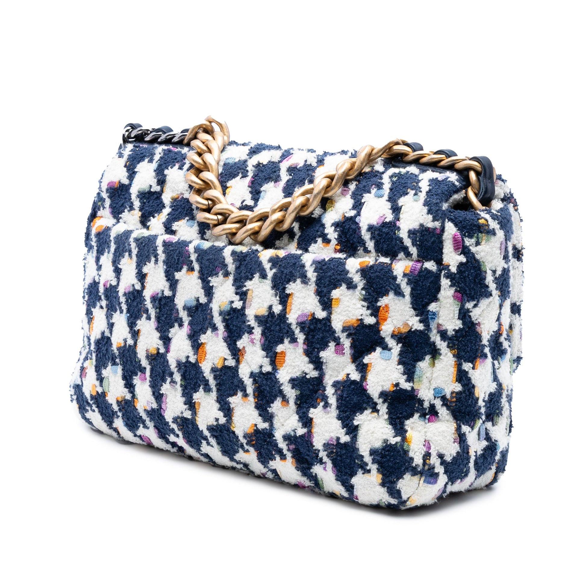 Chanel Medium Houndstooth Tweed 19 Flap