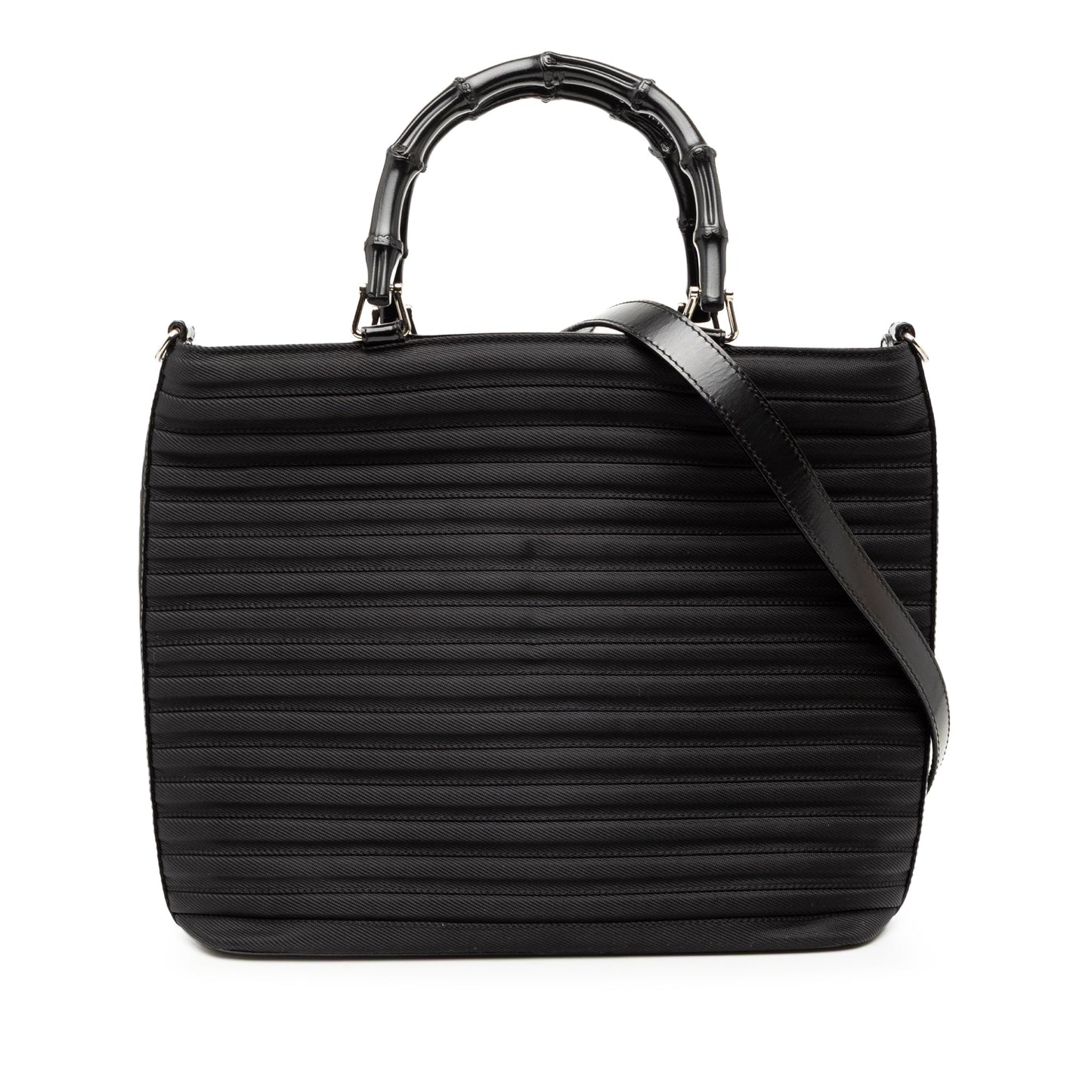 Gucci Nylon Bamboo Satchel