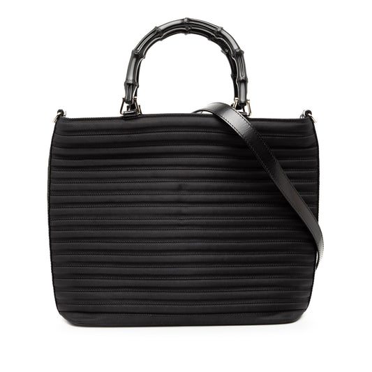 Gucci Nylon Bamboo Satchel