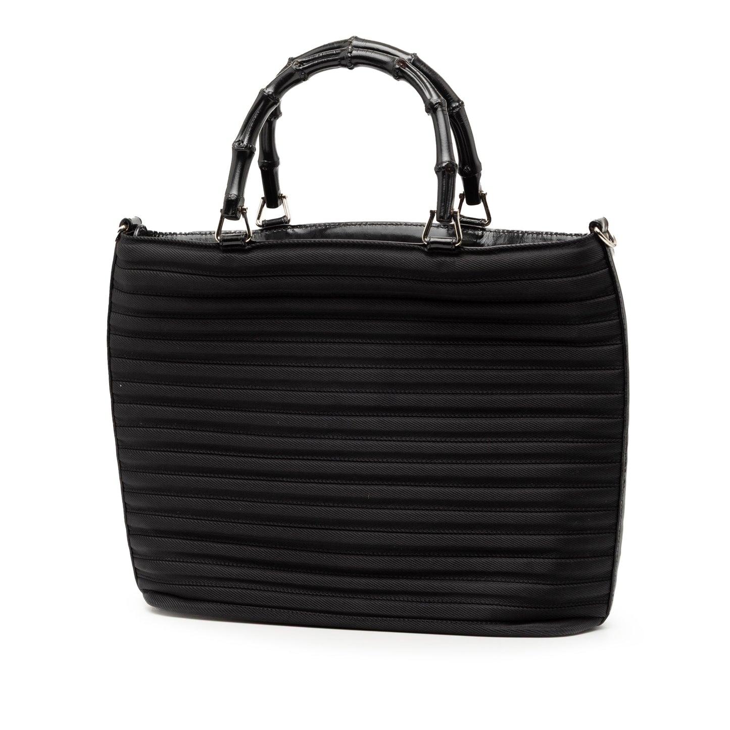Gucci Nylon Bamboo Satchel