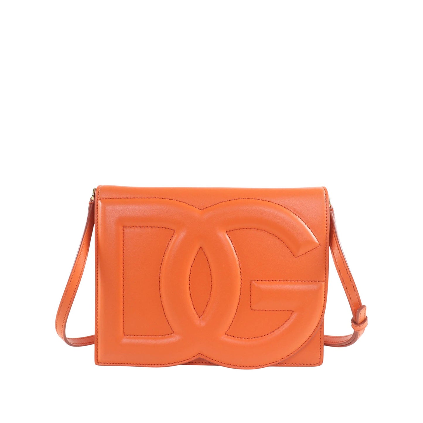 Dolce & Gabbana Leather DG Logo Flap Crossbody
