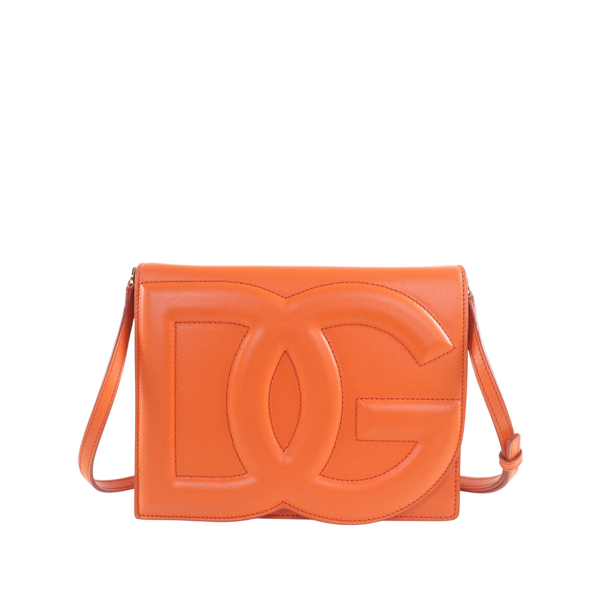 Dolce & Gabbana Leather DG Logo Flap Crossbody