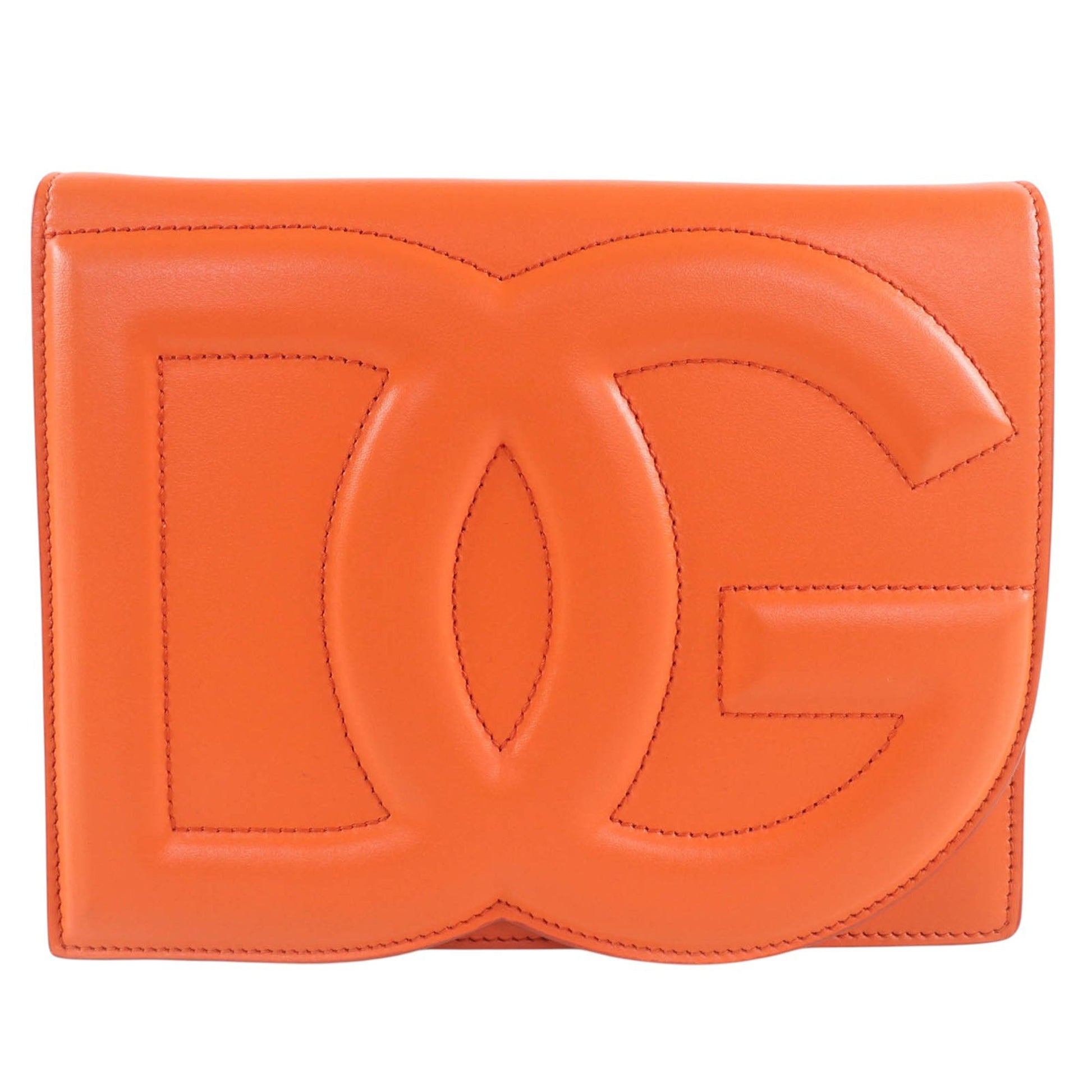 Dolce & Gabbana Leather DG Logo Flap Crossbody