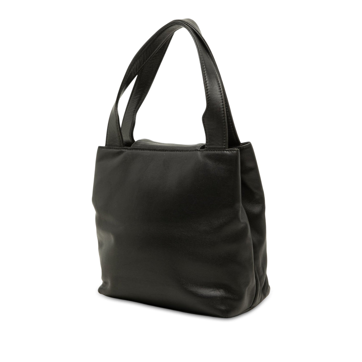 LOEWE Nappa Anagram Handbag — Black