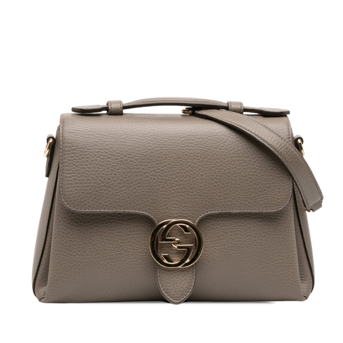 Gucci Small Dollar Calf Interlocking G Satchel