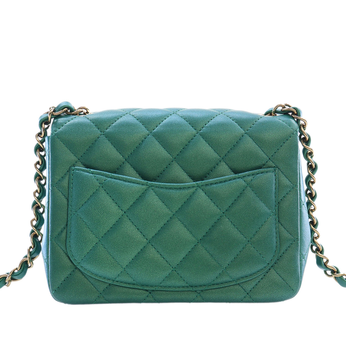 Chanel Mini Square Classic Iridescent Lambskin Single Flap