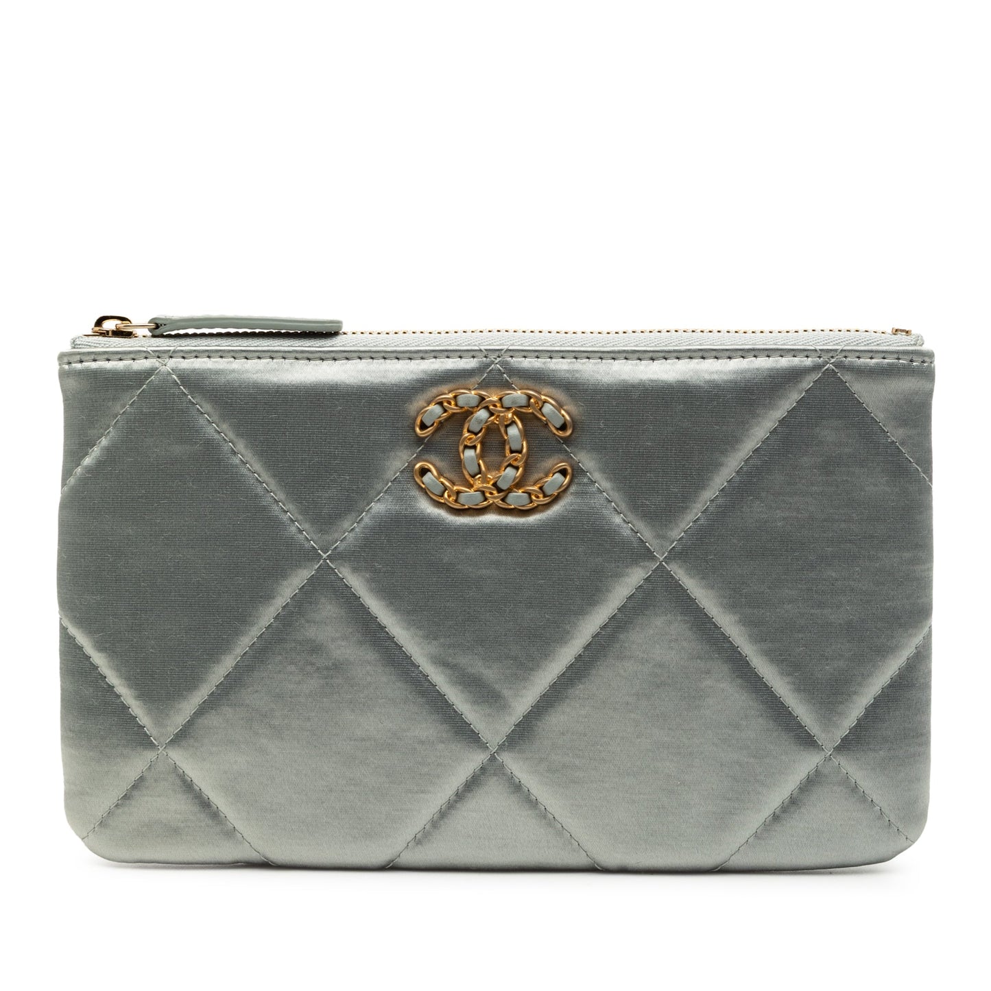Chanel Small Satin 19 O Case VIP Zip Pouch