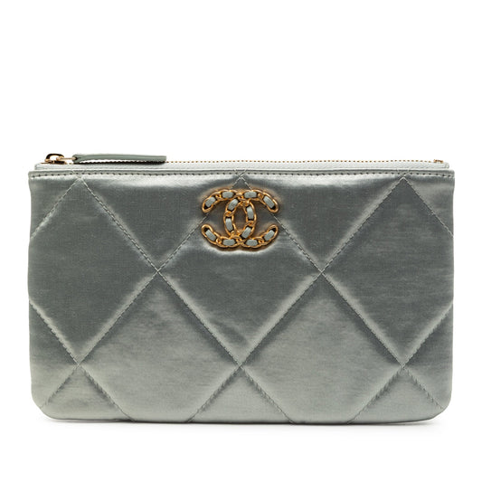 Chanel Small Satin 19 O Case VIP Zip Pouch
