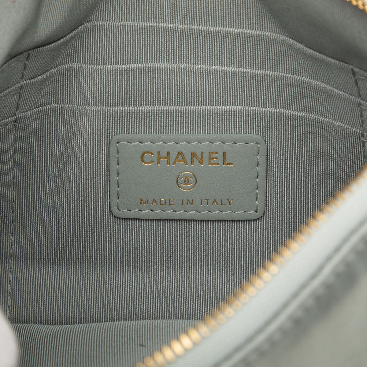 Chanel Small Satin 19 O Case VIP Zip Pouch