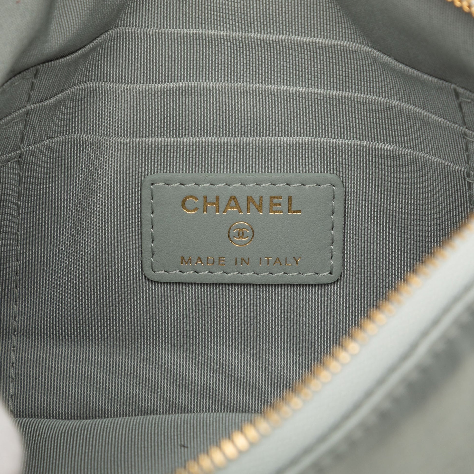 Chanel Small Satin 19 O Case VIP Zip Pouch