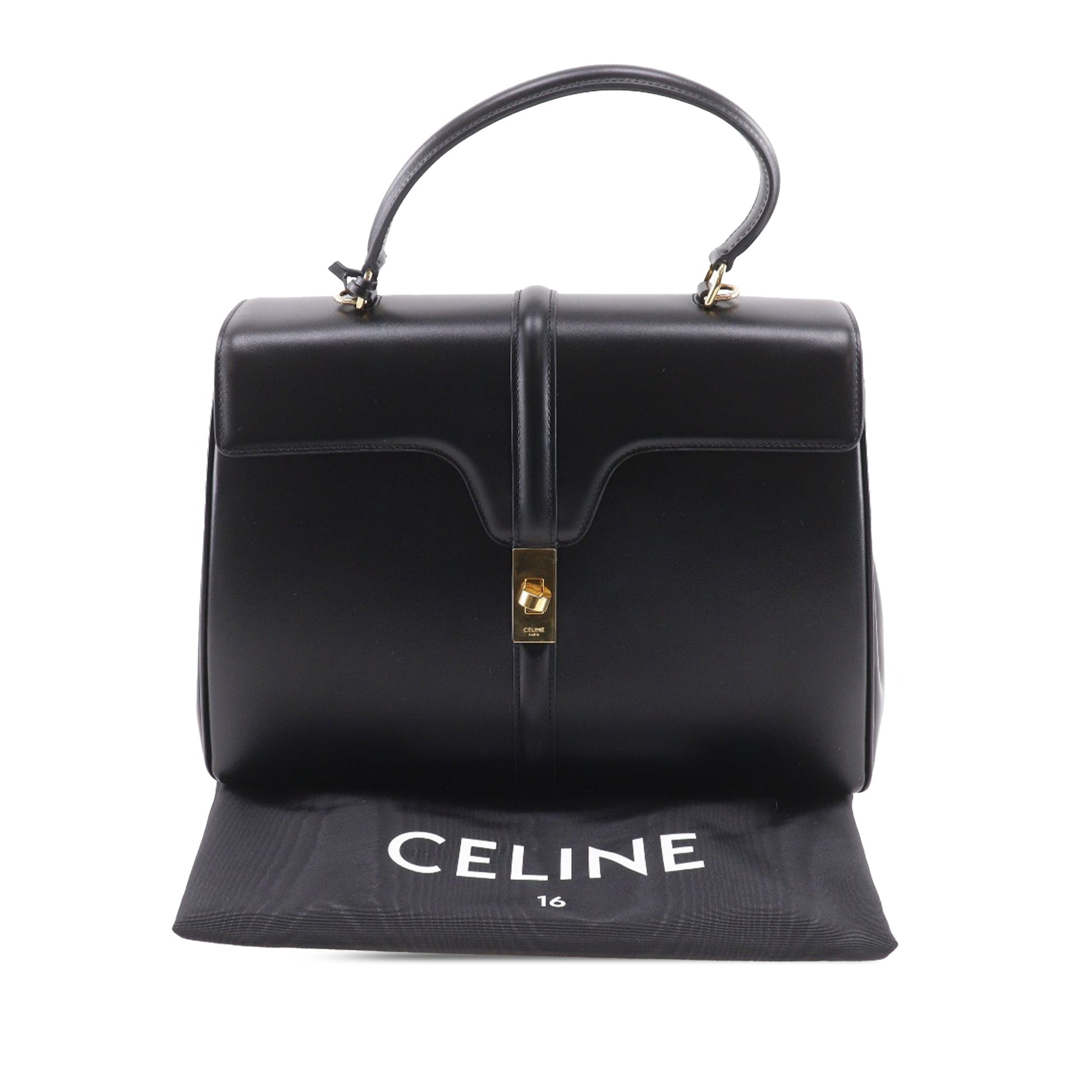 Celine Medium Calfskin Classique 16 Top Handle Bag