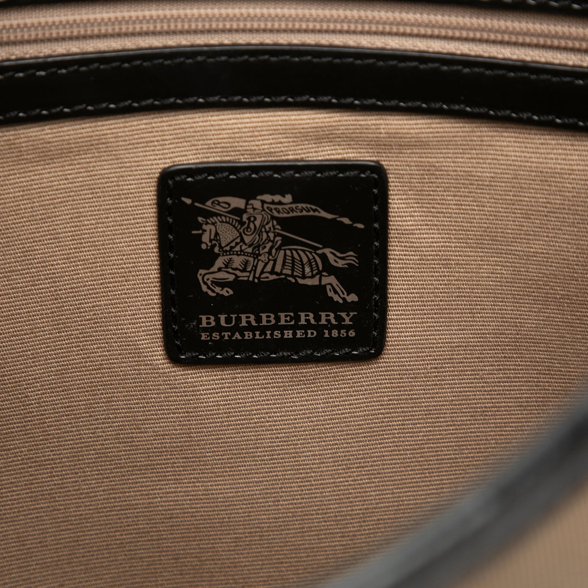 Burberry Supernova Check Coated Canvas Larkin Hobo