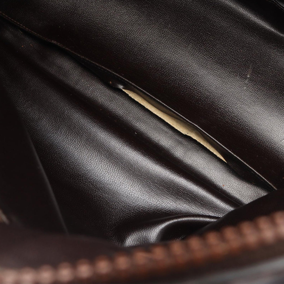 Celine Macadam Suede Boston Bag — Brown
