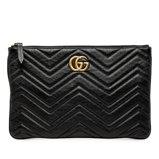 Gucci GG Marmont Matelasse Leather Clutch