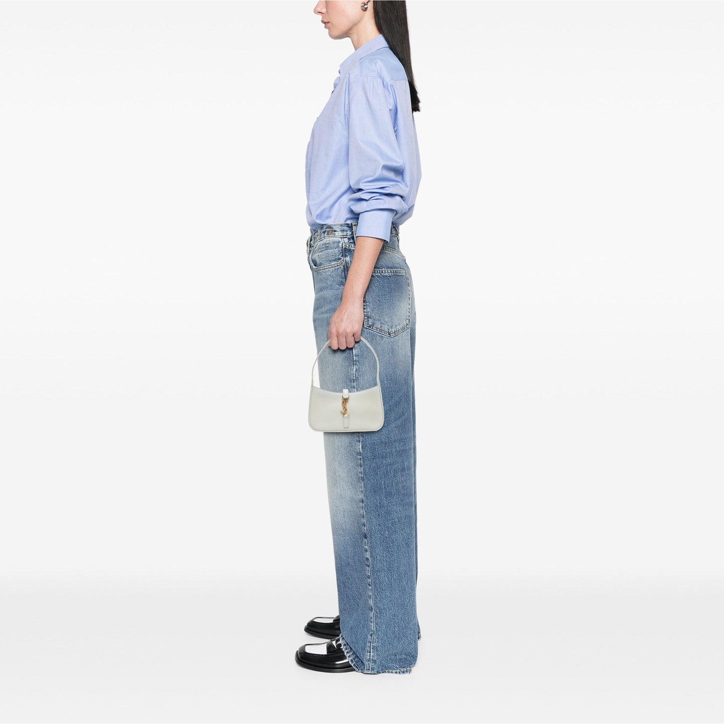Saint Laurent Mini Smooth Calfskin Le 5 a 7