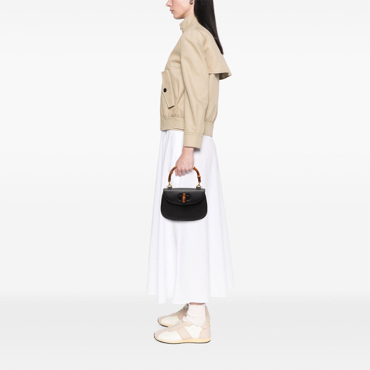 Gucci Small Grained Calfskin Bamboo Night