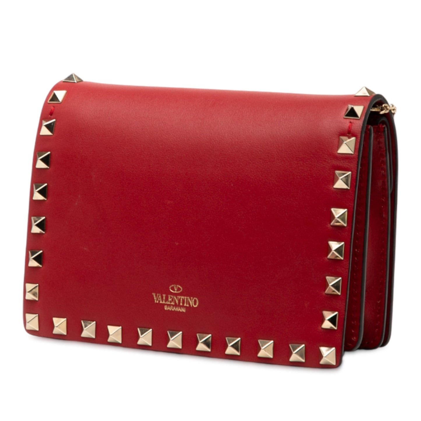Valentino Leather Rockstud Chain Pouch