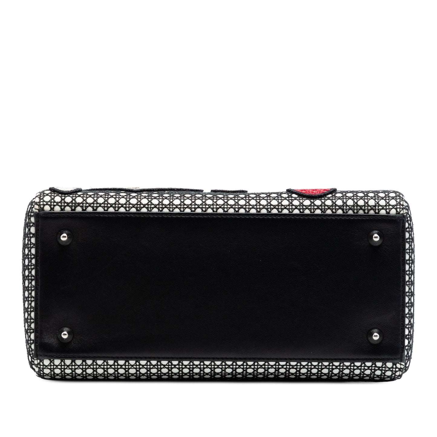 Dior Medium Calfskin Mesh Microcannage Patches Lady Dior