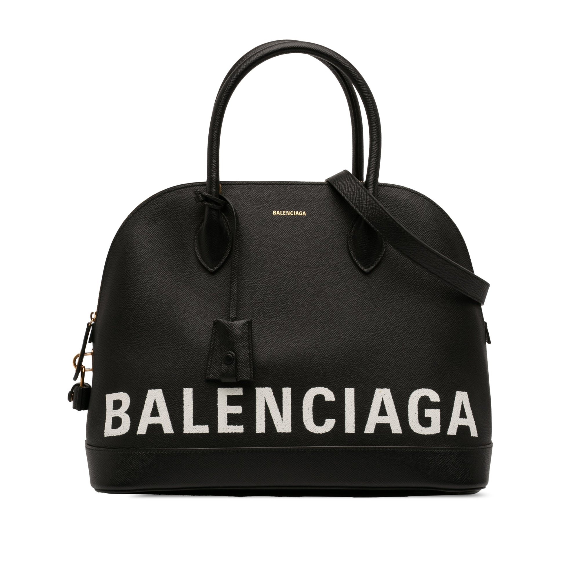 Balenciaga Grained Calfskin Ville Top Handle Bag M