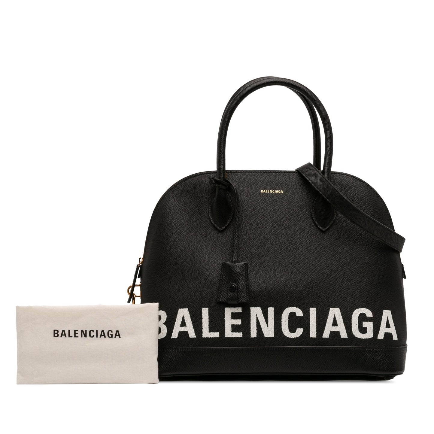 Balenciaga Grained Calfskin Ville Top Handle Bag M