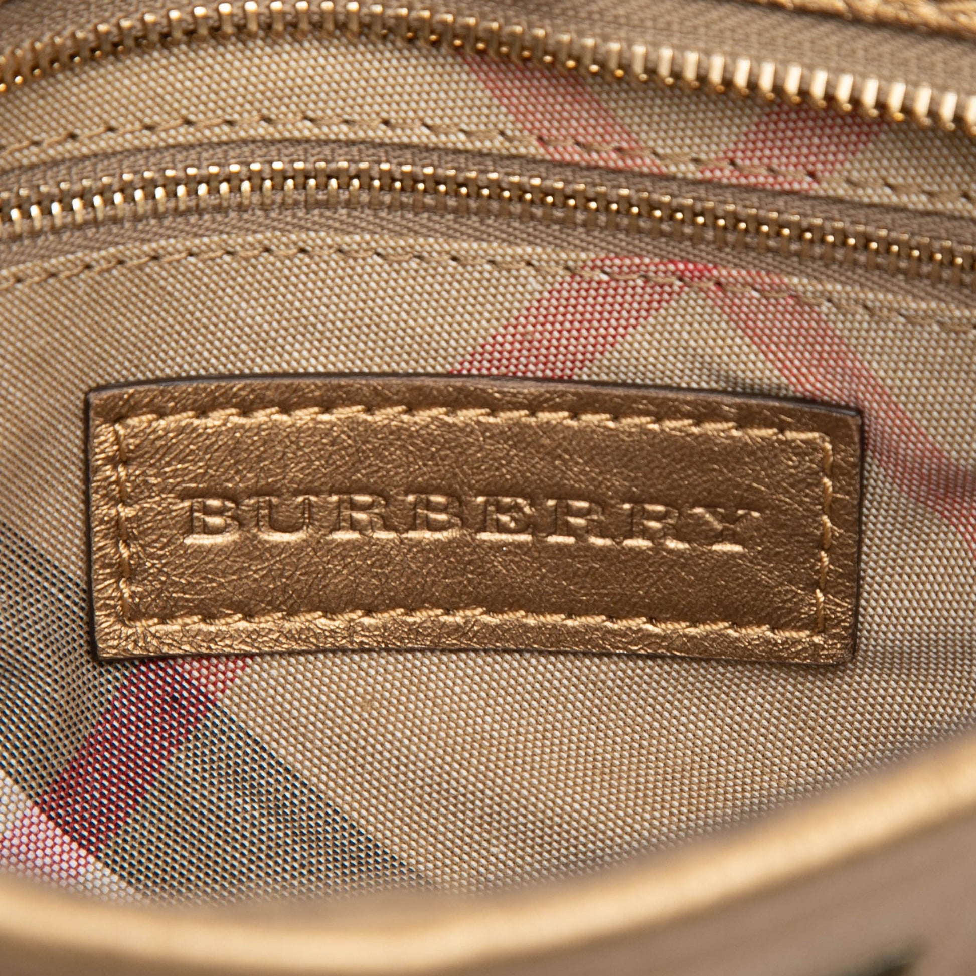 Burberry Metallic Leather Sling Knot Shoulder Bag