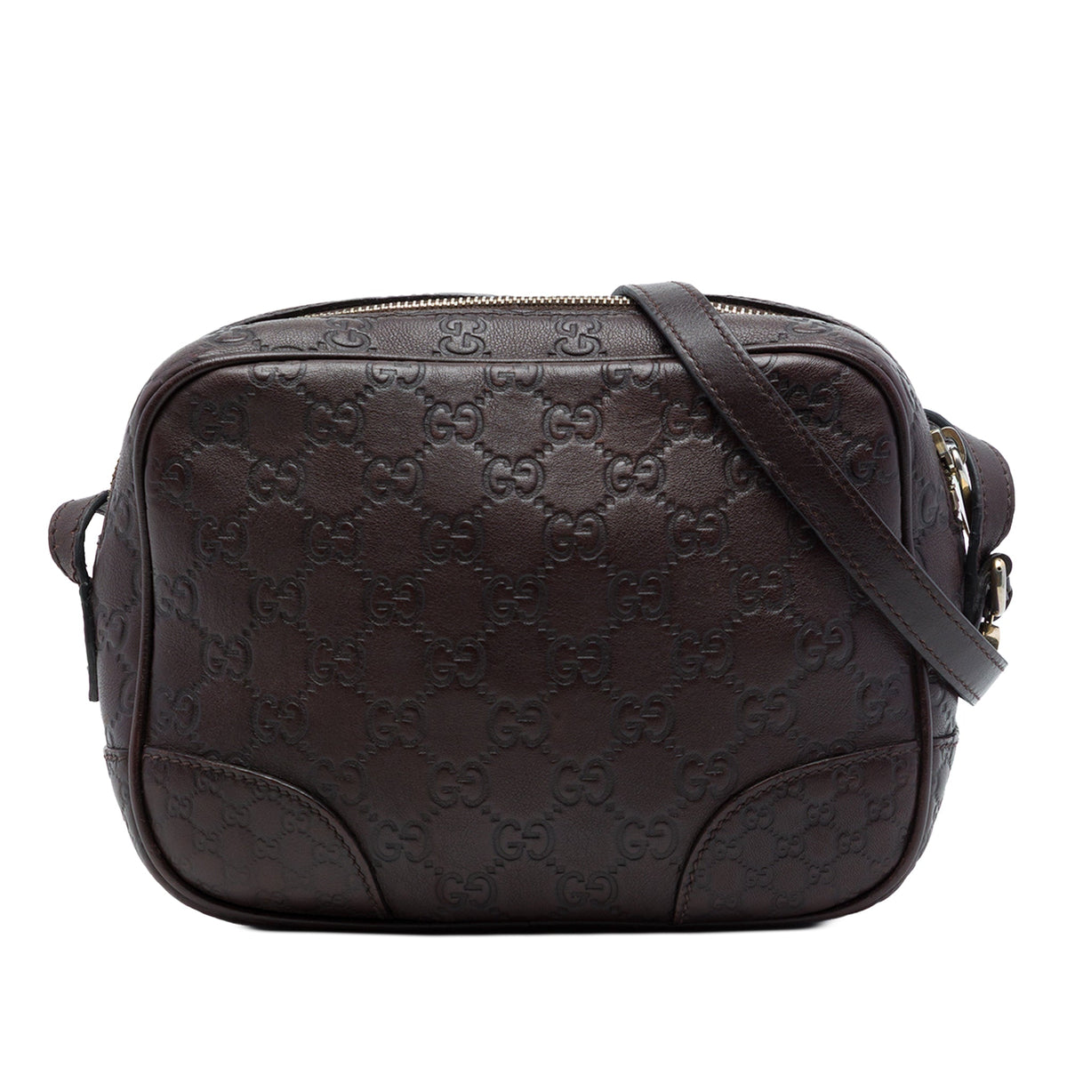Gucci Guccissima Bree Crossbody — Brown