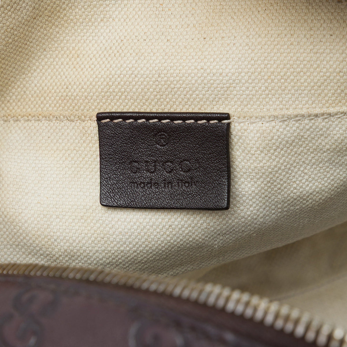 Gucci Guccissima Bree Crossbody — Brown