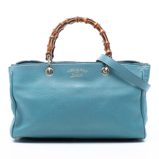 Gucci Medium Calfskin Bamboo Shopper Satchel