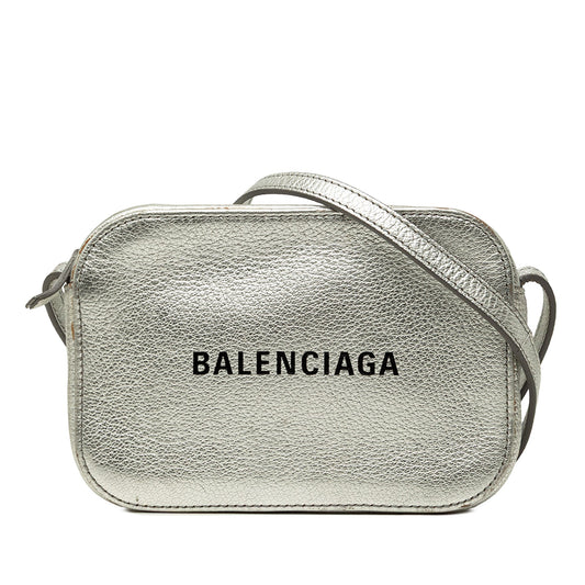 Balenciaga Metallic Leather Everyday Camera Bag XS
