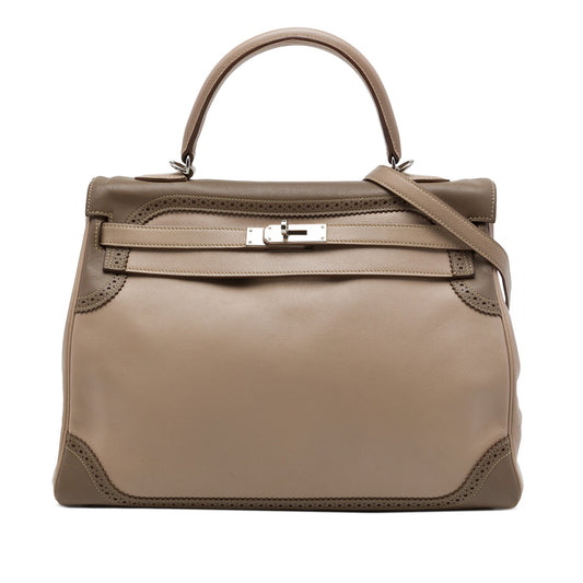 Hermès Swift Ghillies Kelly II Retourne 35 — Beige