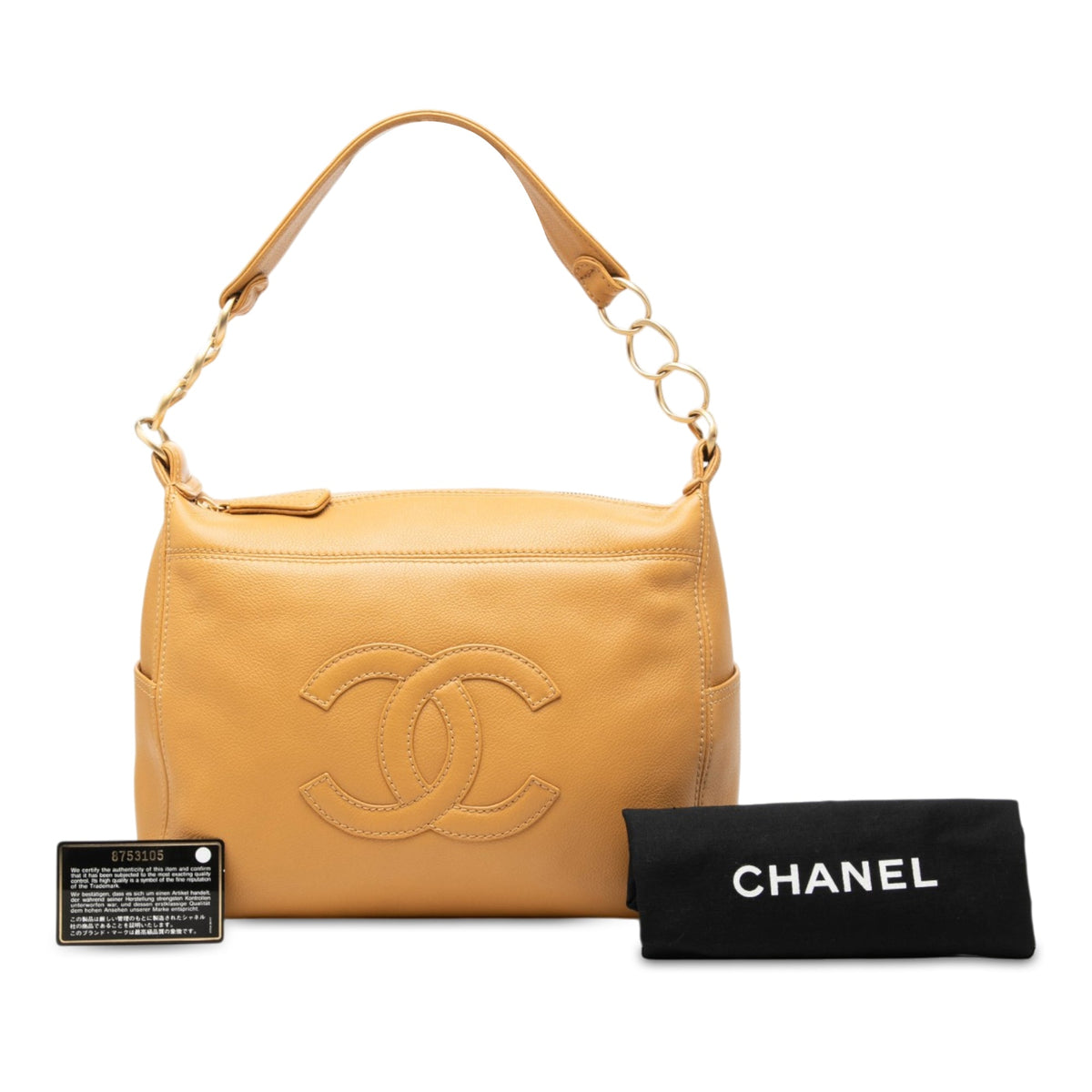 Chanel CC Calfskin Chain Shoulder Bag