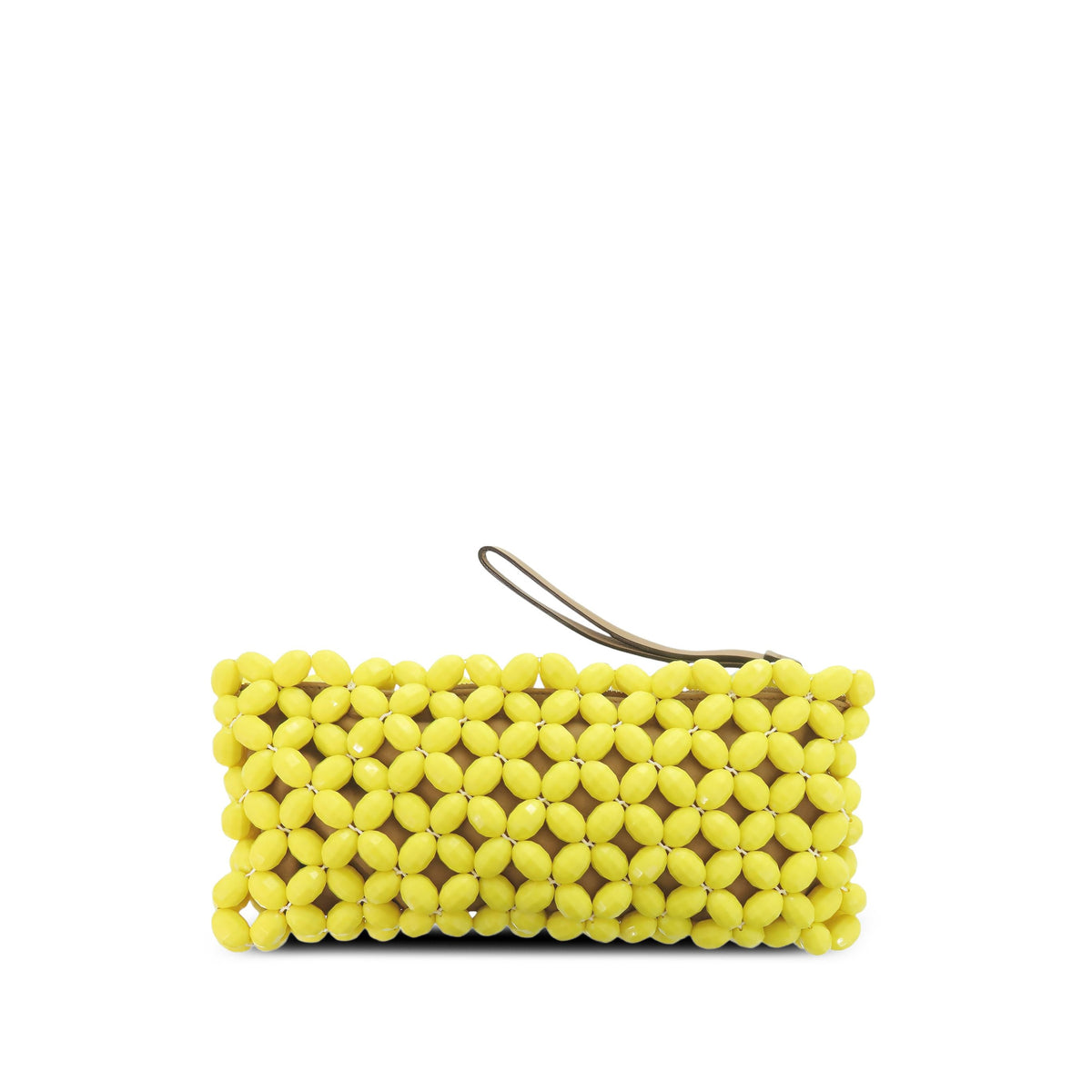 Marni Beaded Clutch — Yellow