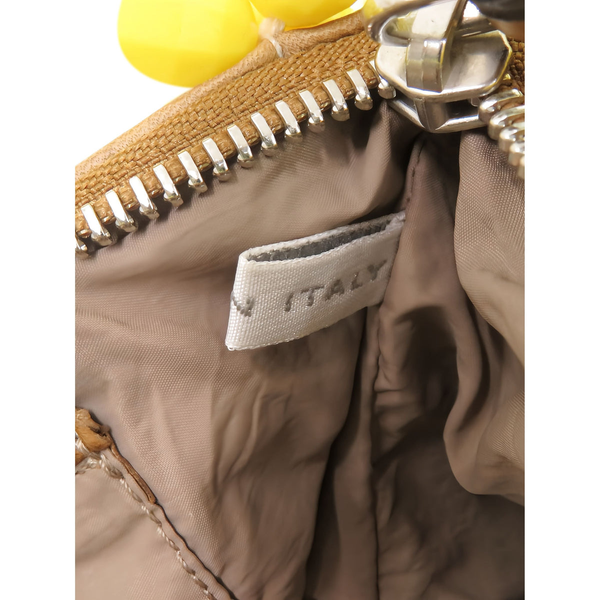 Marni Beaded Clutch — Yellow