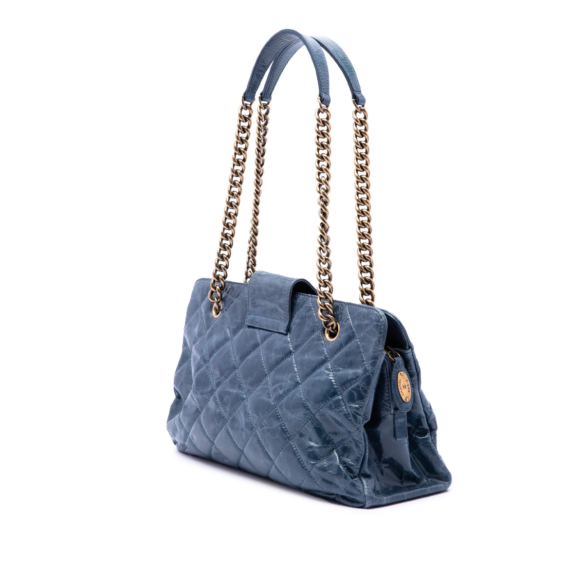 Chanel Quilted Aged Calfskin Reissue 2.55 Shoulder Bag — Blue