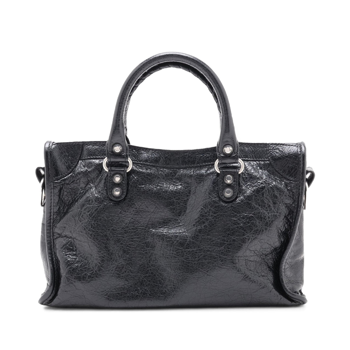 Balenciaga Small Lambskin Motocross Le City Bag