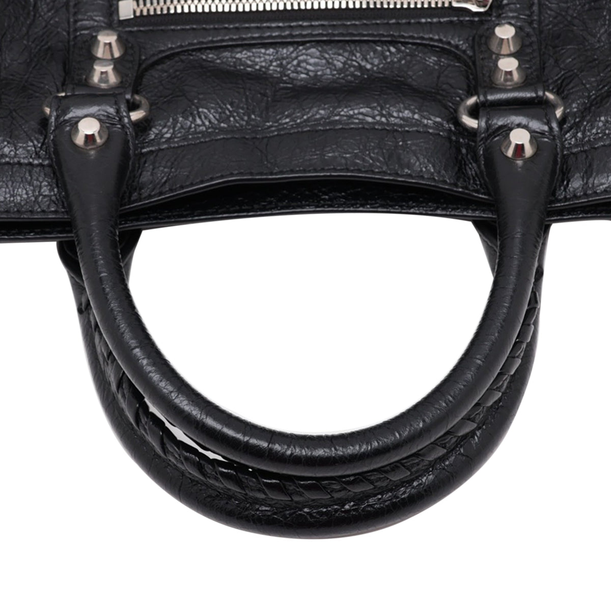 Balenciaga Small Lambskin Motocross Le City Bag