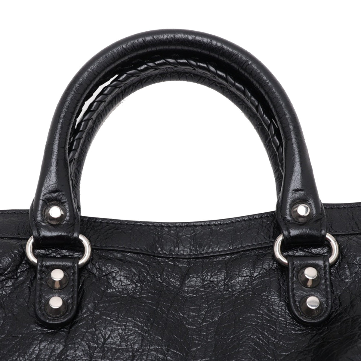 Balenciaga Small Lambskin Motocross Le City Bag