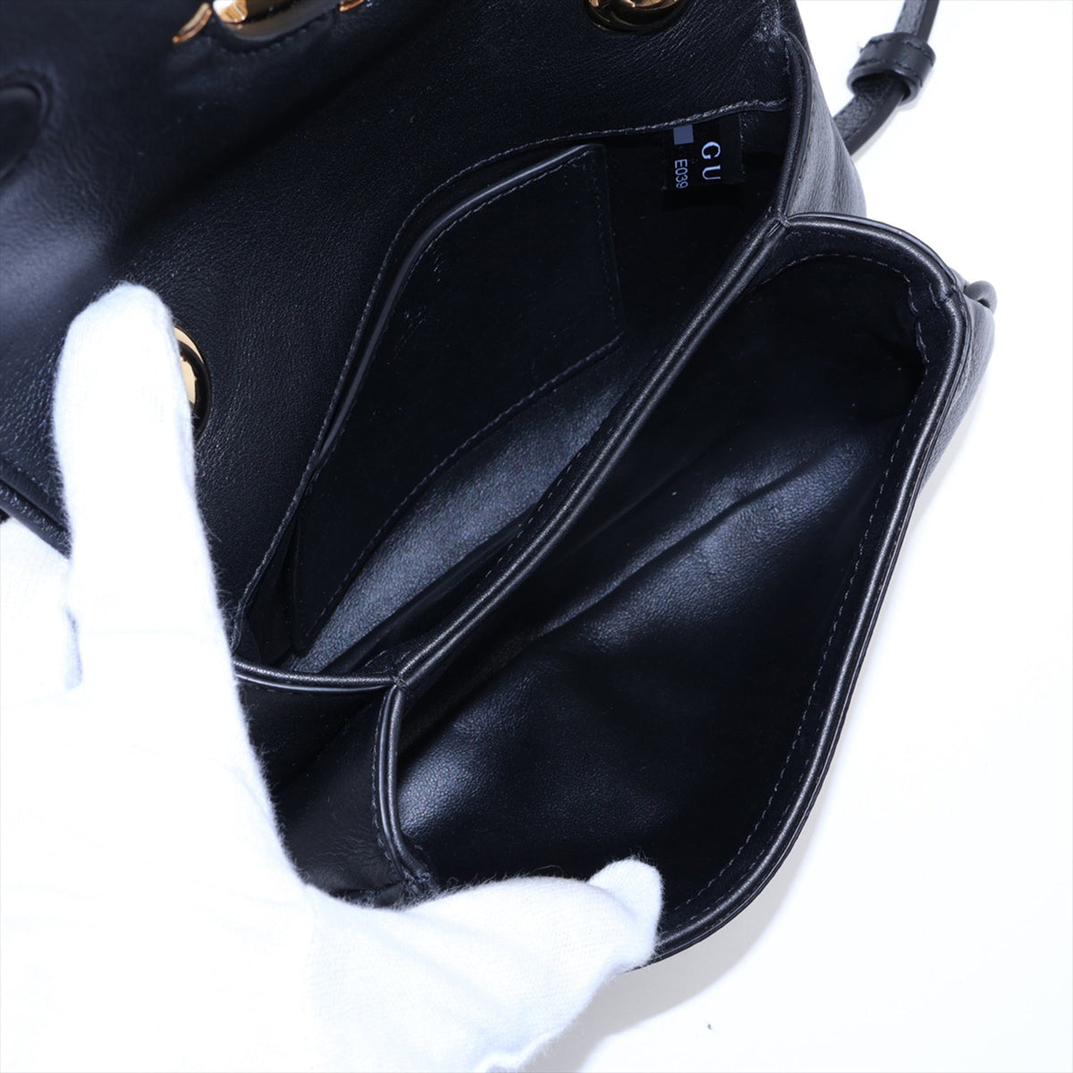 Gucci Mini Leather Blondie Crossbody — Black