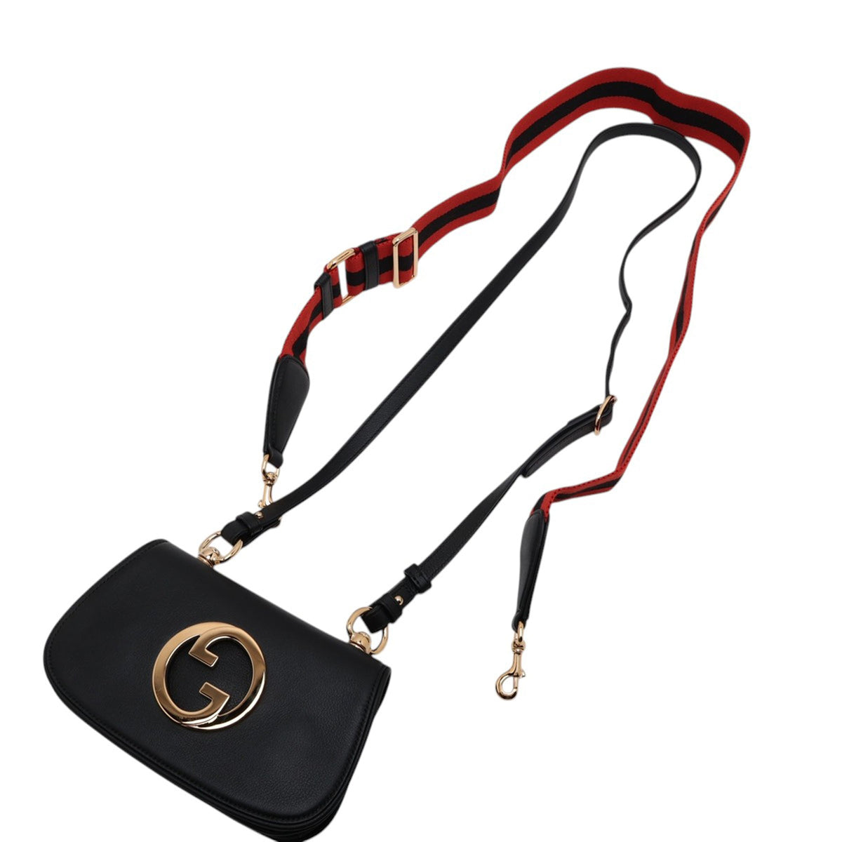 Gucci Mini Leather Blondie Crossbody — Black
