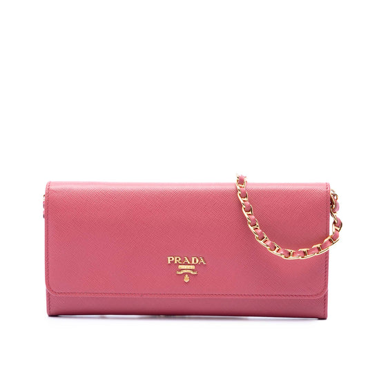 Prada Saffiano Wallet On Chain